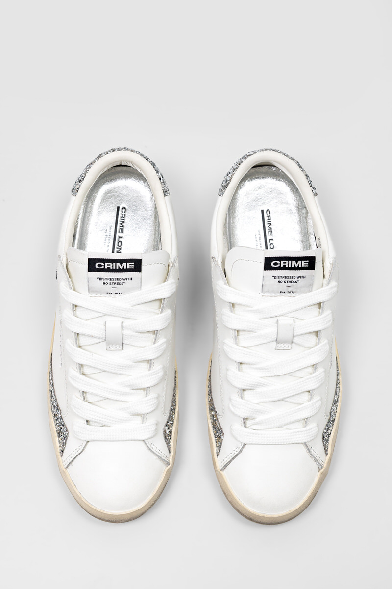 Женские  кеды Crime London DISTRESSED